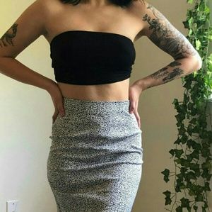 vintage leopard skirt